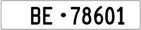 Truck License Plate